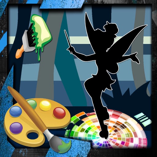 Coloring Book Kids Tinker Bell Cartoon Edition Icon