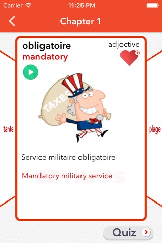 Vocabulario en Francés - Ejercicios de vocabulario FREE screenshot 2