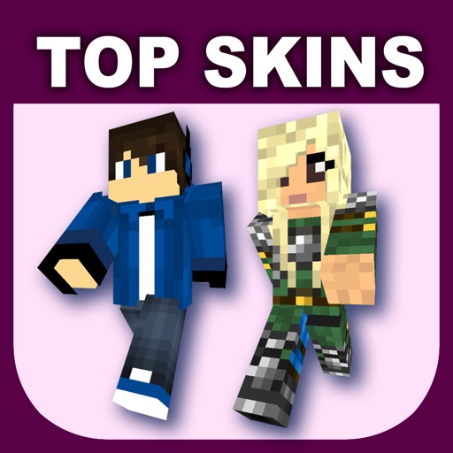 Top Skins for Minecraft PE (Pocket Edition) - Best Free Skins App for MCPE Icon