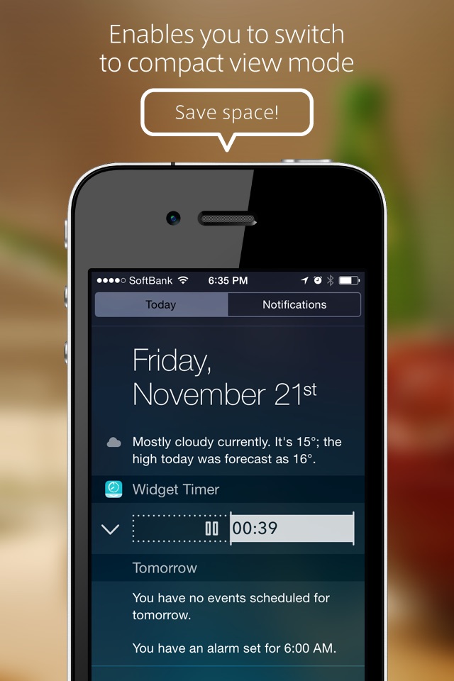 Widget Timer - Simple Kitchen Timer for Notification Center screenshot 2