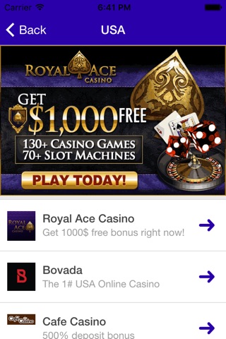 Royal ace casino best online games reviews screenshot 2