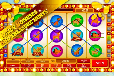Ultimate Dog Slots: Compete among german shepards and labradors and win tons of special treats screenshot 3