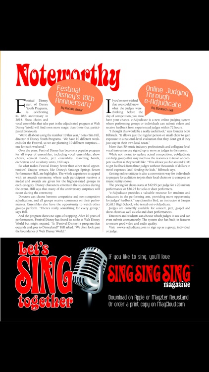 Sing Sing Sing magazine