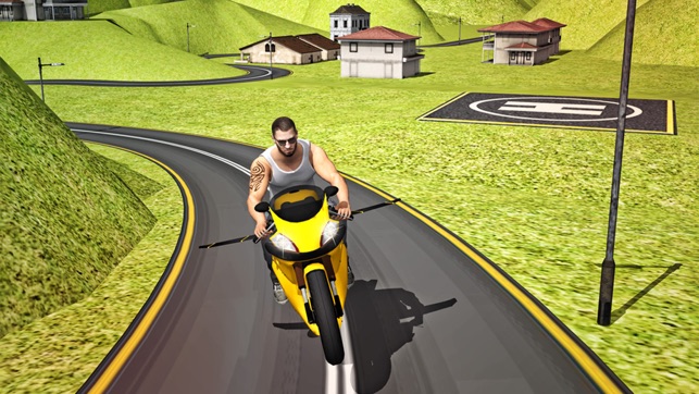 Flying Moto Traffic Racer 3d