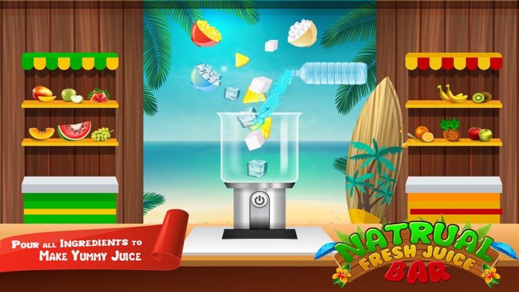 Natural Fresh Fruit Juice Corner : Food Maker educational Game For school girls and boys screenshot-4