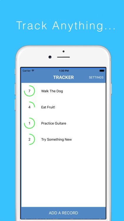 Tracker - Life Stats - Record and Track anything.