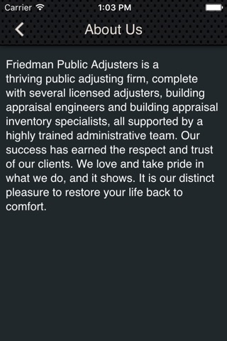 Friedman Adjusters screenshot 2