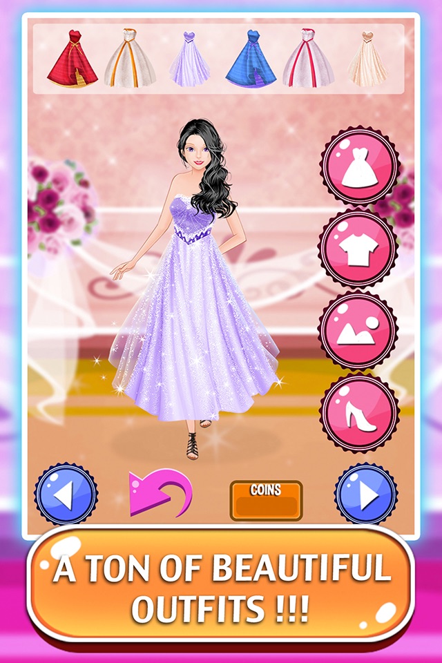 Princess Party - A little girl dress up and salon games for kids screenshot 2