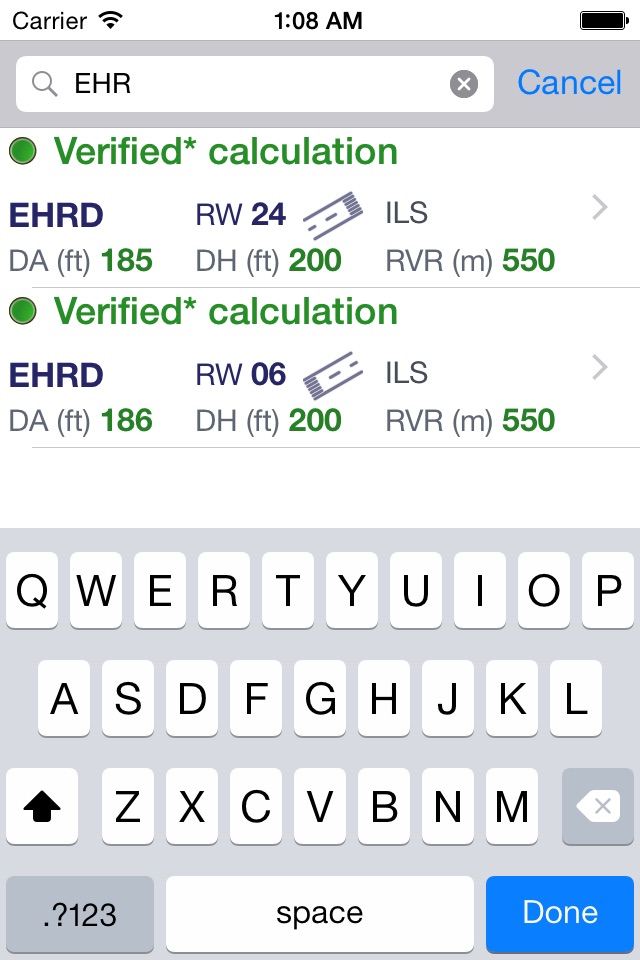AeroPlus IFR Minima screenshot 3