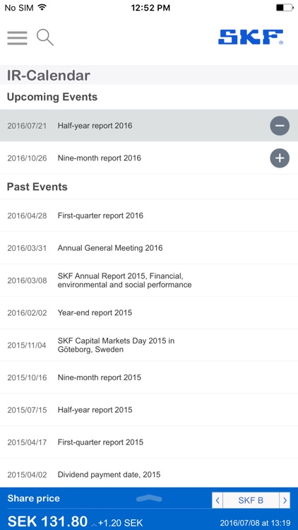 SKF Investor Relations screenshot-3