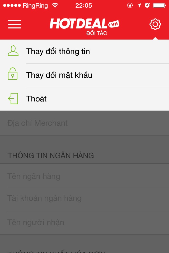 Hotdeal.vn Merchant - Dành cho đối tác screenshot 4