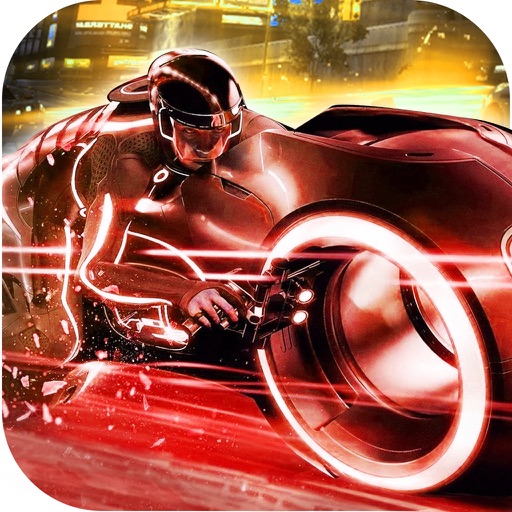 Fast Asphalt Neon Biker Racer iOS App