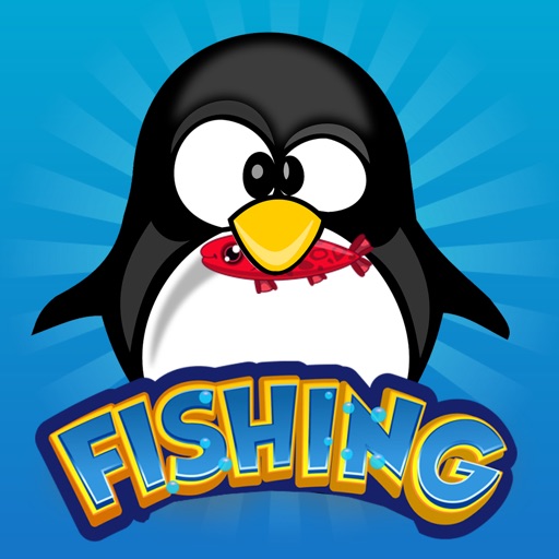 Penguin Fishing Game Free for Kids Icon