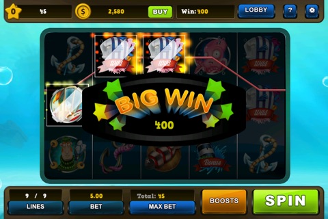 Fisherman Vegas Slots - Free Deluxe Casino Machine screenshot 2