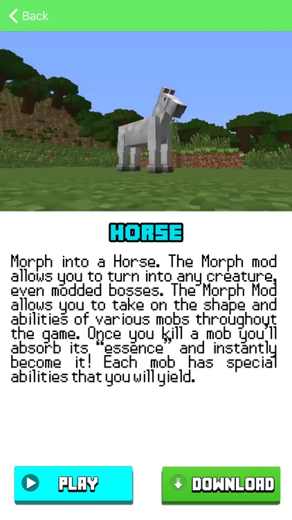 MORPH Creatures Animals MOD for Minecraft PC Guide screenshot-3
