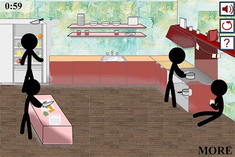 Stickman Crime in Kitchen － The Best New High IQ Test Game screenshot 2