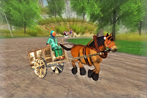 Real Horse Racing: Cart Riding Free screenshot 2