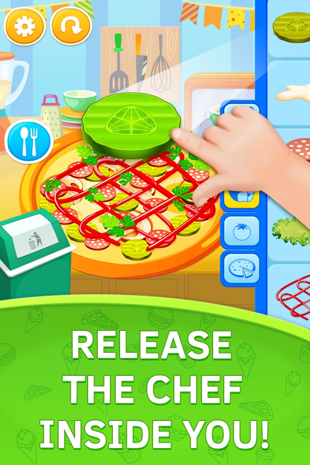 Pizza Chef free. Baby Kitchen Cooking Games screenshot 4