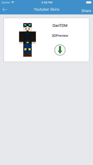 Youtuber Skins - Best for Minecraft PE Free App(圖1)-速報App