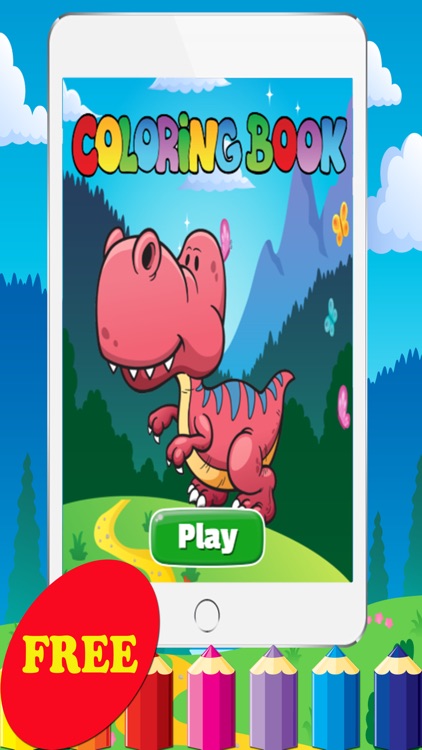 Dragon Dinosaur Coloring Book - All In 1 Dino Draw Paint And Color Pages Games For Kids