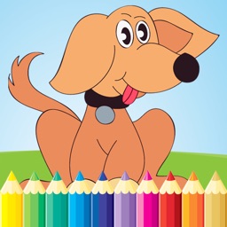 Dog Coloring Book for kid - Animal Paint and Drawing free game color good HD