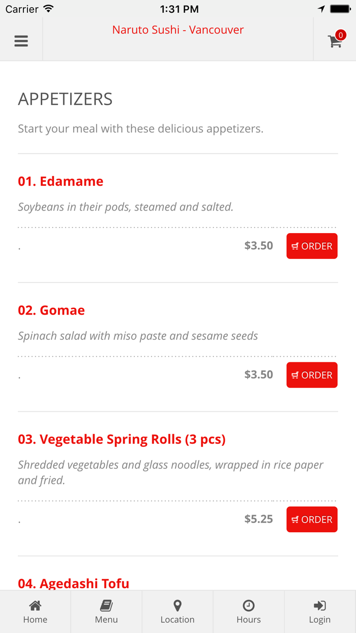 Naruto Sushi - Vancouver Online Ordering