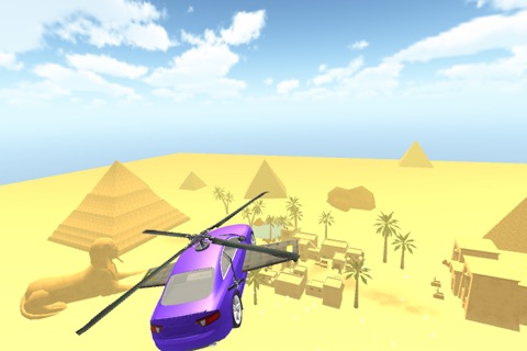Flying Cars Egypt- Free Flying Car Simulation 2016 screenshot 4