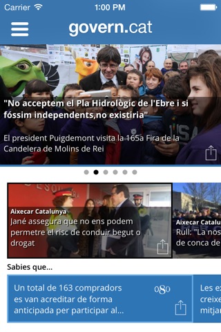 Notícies Govern de Catalunya screenshot 2