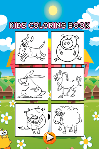 Animals Farm Coloring Book - Drawing Pages and Painting Educational Learning skill Games For Kid & Toddler screenshot 2