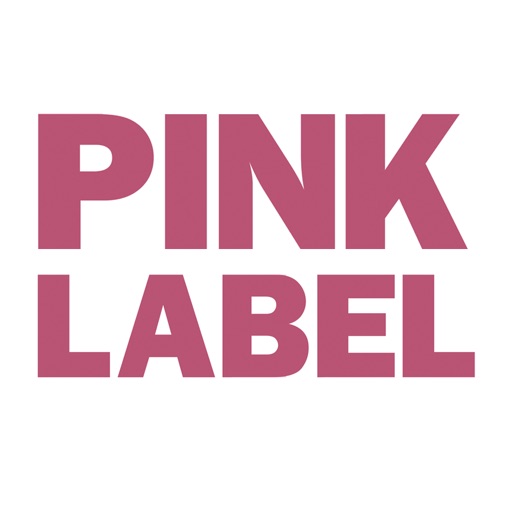 Pink label icon