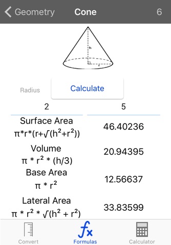 Formula Calc - The Calculator With Built In Formulas screenshot 3