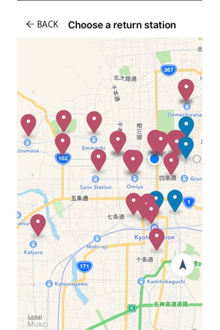 MINAPORT (Share Bike in Kyoto City, Japan) screenshot 3