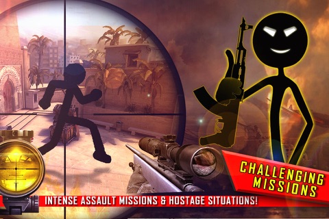 Death Zone For Stickman Commando Strike Mission screenshot 3