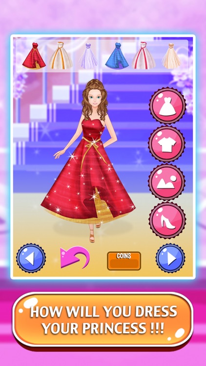 Princess Party - A little girl dress up and salon games for kids