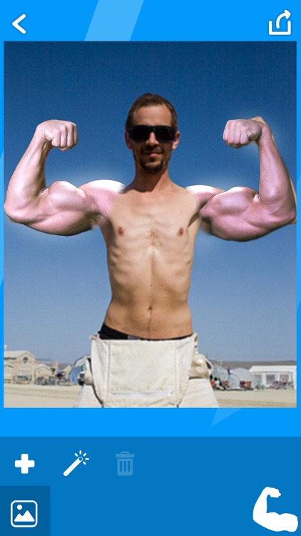 BodyBuilder Camera Stickers! - Get Gym body with biceps and six pack photo studio editor free screenshot-3