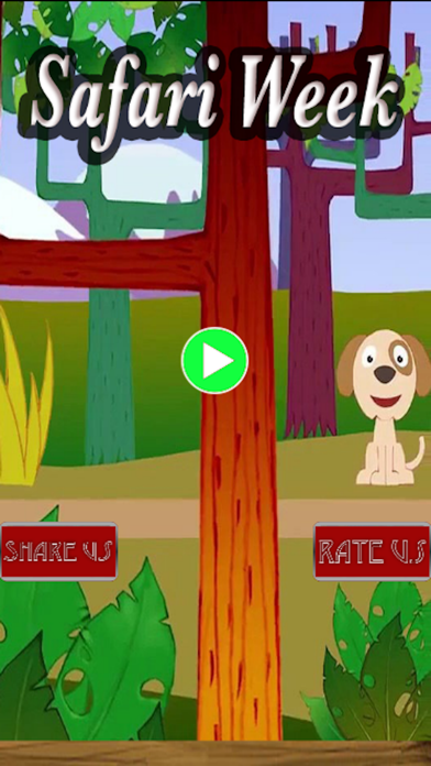 How to cancel & delete Safari Week - Interactive Learning Game To Recognize Animal Shapes For Preschool Kindergarten Kids & Primary Grade School Children from iphone & ipad 1