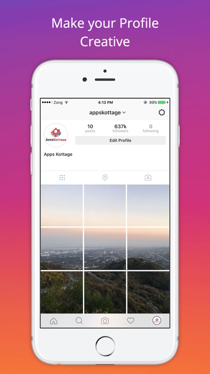 Insta Picprofile - Make your IG Profile Unique With Insta Grid for instagram