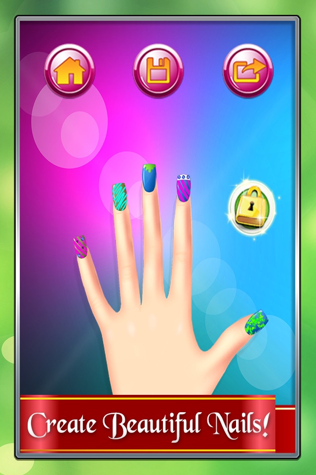 Nail Polish Designs Studio Makeover for Girls Free Games screenshot 3