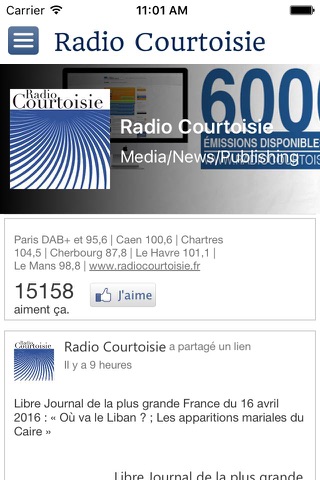 Radio Courtoisie screenshot 3