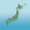 都道府県の地図と名前を見て、県庁所在地の場所を4択から回答するクイズ。