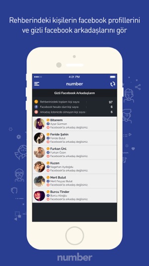 Number | Numara Sorgula & Gizli arkadaşlarını bul, Facebook (圖5)-速報App
