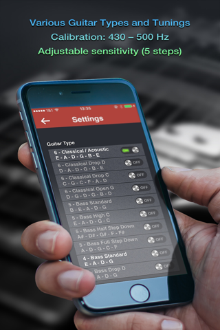 Simple Chromatic Guitar Tuner screenshot 4