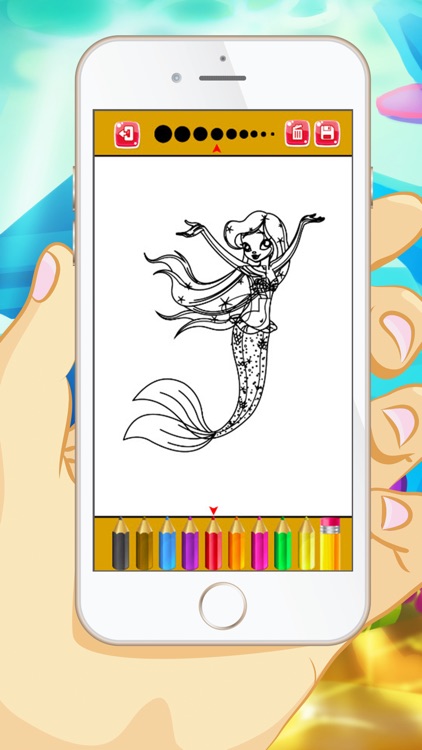 Mermaid Coloring Book - Educational Coloring Games For kids and Toddlers