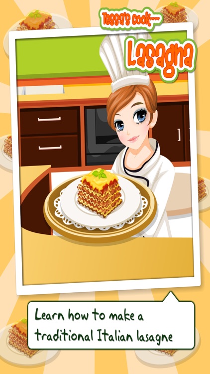 Tessa’s Cooking Lasagne– learn how to bake your Lasagne in this cooking game for kids
