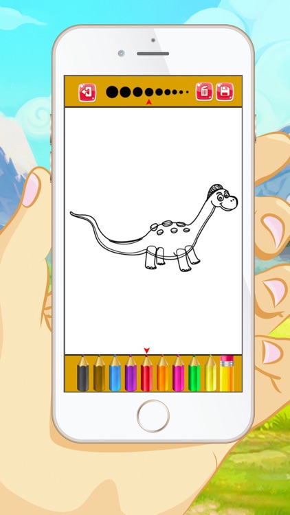 Dinosaur Coloring Book -  Educational Color and  Paint Games Free For kids and Toddlers