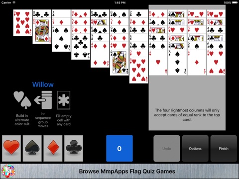 Willow Solitaire screenshot 2