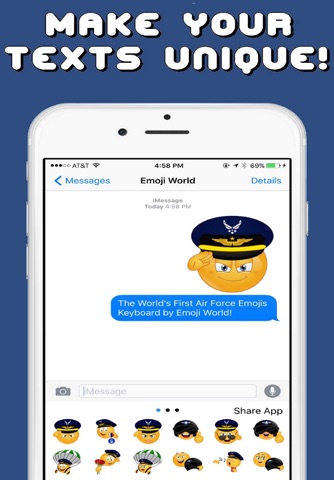 Air Force Emojis Keyboard Memorial Day Edition by Emoji World screenshot 4