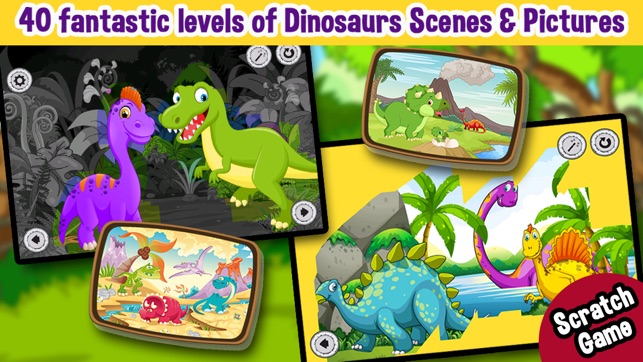 Dinosaurs Scratch & Paint Color Games(圖4)-速報App