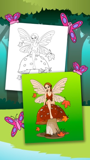 Fairy Coloring Book – Color and Paint Drawings of Fairies Ed(圖3)-速報App