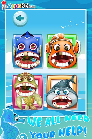 Tiny Clown Fish Virtual Dentist – Tooth Simulator Games for Kids Free screenshot 4